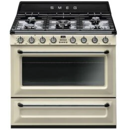 Smeg TR90P2 - Cocina Victoria Con Placa De Gas Natural Y Horno Eléctrico Color Crema