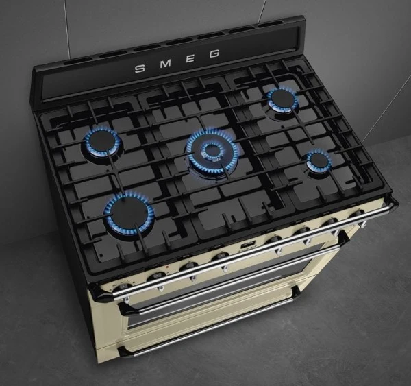 Smeg TR90P2 - Cocina Victoria Con Placa De Gas Natural Y Horno Eléctrico Color Crema 8 Smeg TR90P2 - Cocina Victoria Con Placa De Gas Natural Y Horno Eléctrico Color Crema - Imagen 8