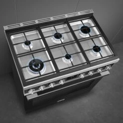 SMEG CPF9GMBL1 - Cocina 90×60 Cm Negro -Electrodomésticos Outlet Tienda CPF9GMBL1 5 600px