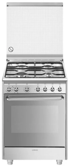 Smeg CX60SV9 - Cocina De Gas Acero Inox 60 X 60 Cm Horno Eléctrico