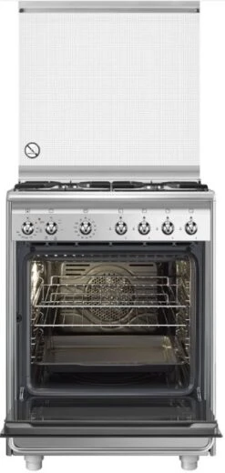 Smeg CX60SV9 - Cocina De Gas Acero Inox 60 X 60 Cm Horno Eléctrico -Electrodomésticos Outlet Tienda CX60SV9 02 600px