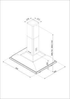 SMEG KCI19AOE - Campana Abombada Antracita -Electrodomésticos Outlet Tienda KCI19AOE 600px