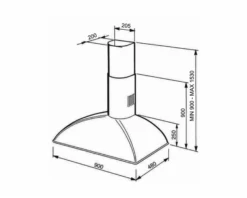 SMEG KS89POE - Campana Trapezio Crema -Electrodomésticos Outlet Tienda KS89POE 600px