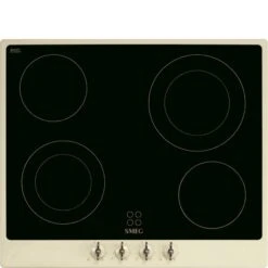 SMEG P864PO - Encimera De Cocción Cerámico Colonial Crema