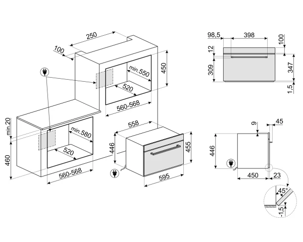 SMEG FQ960PB5 - Frigorífico 4 Puertas Libre Instalación 3 SMEG FQ960PB5 - Frigorífico 4 Puertas Libre Instalación - Imagen 3