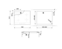 SMEG SI764AOM - Encimera De Cocción Inducción Cortina Antracita -Electrodomésticos Outlet Tienda SI764AOM 600px