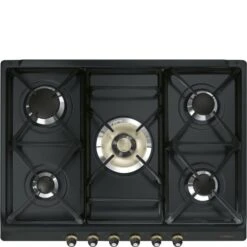 SMEG SR775AO - Placa De Gas Natural 70cm 5 Quemadores Color Antracita