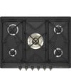 SMEG SRV876AOGH - Encimera De Cocción Gas Colonial Antracita