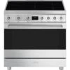 Smeg C9IMX2 - Cocina 90x60cm Inducción 5 Zonas Y Horno Eléctrico Inox
