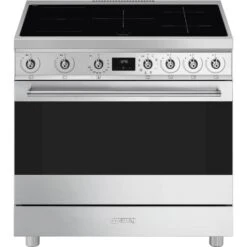 Smeg C9IMX2 - Cocina 90x60cm Inducción 5 Zonas Y Horno Eléctrico Inox