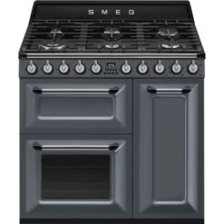 SMEG TR93GR - Cocina 90×60 Cm Gris Pizarra