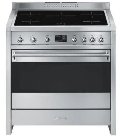 Smeg A1PYID-9 - Cocina Inox 90x60cm 5 Fuegos Inducción Horno A+