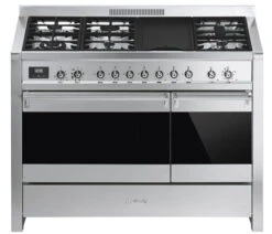Smeg A3-81 - Cocina Clásica En Inox De 120 X 90 X 60 Gas Natural