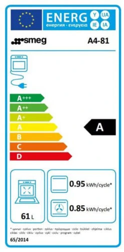 Smeg A4-81 - Cocina De Gas Natural 6 Zonas 2 Hornos Eléctricos Inox -Electrodomésticos Outlet Tienda smeg a4 81 cocina de gas natural 6 zonas 2 hornos electricos inox 0063318 600px