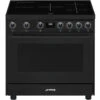 Smeg C91IEA9 - Cocina De Inducción Y Horno Eléctrico 90x60cm Antracita