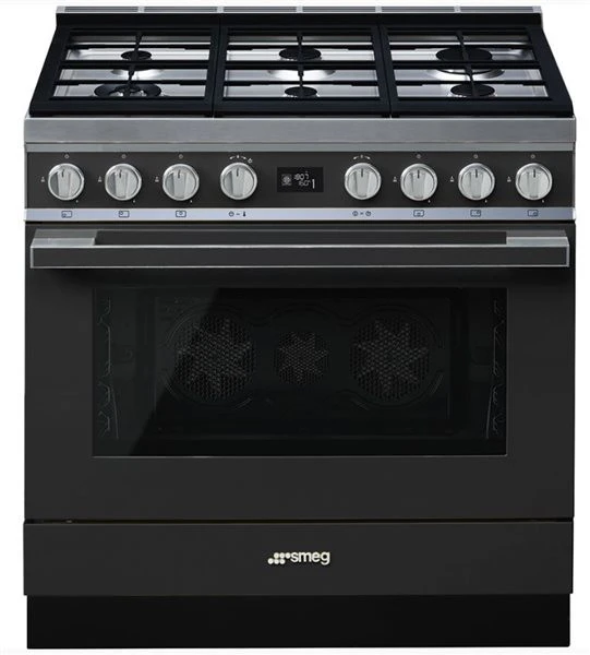 Smeg CPF9GPAN - Cocina Con PLaca De Gas Y Horno Eléctrico Clase A+ Antracita 1 Smeg CPF9GPAN - Cocina Con PLaca De Gas Y Horno Eléctrico Clase A+ Antracita