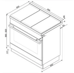 Smeg CPF9GPYW - Cocina Con PLaca De Gas Y Horno Eléctrico Clase A+ Amarilla -Electrodomésticos Outlet Tienda smeg cpf9gpyw cocina con placa de gas y horno electrico clase a amarilla 0028574 600px