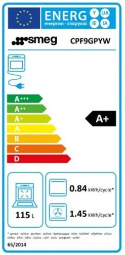 Smeg CPF9GPYW - Cocina Con PLaca De Gas Y Horno Eléctrico Clase A+ Amarilla -Electrodomésticos Outlet Tienda smeg cpf9gpyw cocina con placa de gas y horno electrico clase a amarilla 0028575