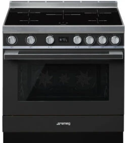 Smeg CPF9IPAN - Cocina Con Placa De Inducción Y Horno Pirolítico Clase A+ Antracita