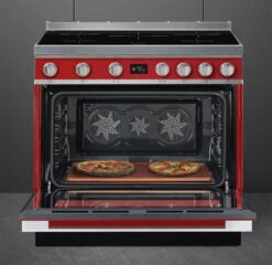 Smeg CPF9IPR - Cocina Con Placa De Inducción Y Horno Pirolítico Clase A+ Roja -Electrodomésticos Outlet Tienda smeg cpf9ipr cocina con placa de induccion y horno pirolitico clase a roja 0028612 600px
