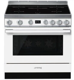 Smeg CPF9IPWH - Cocina Con Placa De Inducción Y Horno Pirolítico Clase A+ Blanca