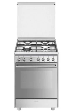 Smeg CX68MDS8 - Cocina Gas Vapor Plus 60x60cm Inox Clase A