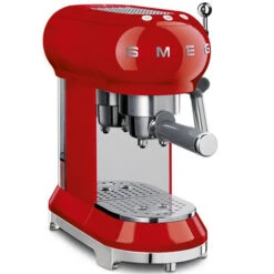 SMEG ECF01RDEU - Cafetera Línea Años 50 Thermoblock Capacidad 1l Color Rojo