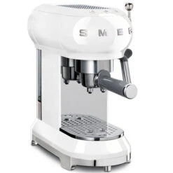 SMEG ECF01WHEU - Cafetera Línea Años 50 Thermoblock Capacidad 1l Color Blanco