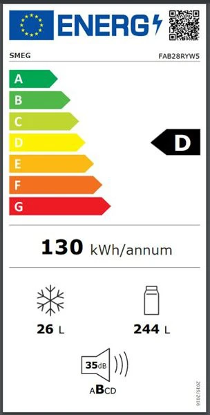 Smeg FAB28RLI5 - Frigorífico 1 Puerta 1,53 X 60,1cm 50's Style Verde D 5 Smeg FAB28RLI5 - Frigorífico 1 Puerta 1,53 X 60,1cm 50's Style Verde D - Imagen 5