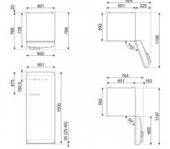 Smeg FAB28RWH5 - Frigorífico 1 Puerta 150x60 Cm Clase D Blanco -Electrodomésticos Outlet Tienda smeg fab28rwh5 frigorifico 1 puerta 153x60 cm clase a blanco 0042167 600px