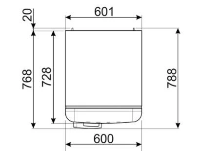 Smeg FAB32RCR5 - Frigorífico Combi 196,8x60,1cm 50's Style D Crema 9 Smeg FAB32RCR5 - Frigorífico Combi 196,8x60,1cm 50's Style D Crema - Imagen 9