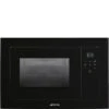 Smeg FMI120N2 - Microondas Integrado 20L Con Grill 1000W Cristal Negro