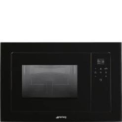 Smeg FMI120N2 - Microondas Integrado 20L Con Grill 1000W Cristal Negro