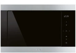 Smeg FMI325X - Microondas Integrable 26 Litros Grill Quick Start Negro