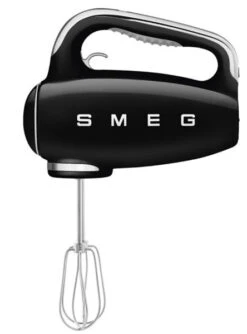 Smeg HMF01BLEU - Amasadora De Varillas 50 Style Negro 9 Velocidades