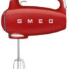Smeg HMF01RDEU - Amasadora De Varillas 50 Style Rojo 9 Velocidades