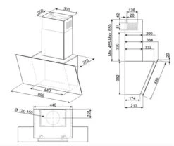 Smeg KICV90BL - Campana Decorativa De Pared 90 Cm Iluminación LED Negra -Electrodomésticos Outlet Tienda smeg kicv90bl campana decorativa de pared 90 cm iluminacion led negra 0028790 600px