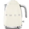 SMEG KLF03CREU - Hervidor Capacidad 1,7 Lt Línea Años 50 2400W Color Crema
