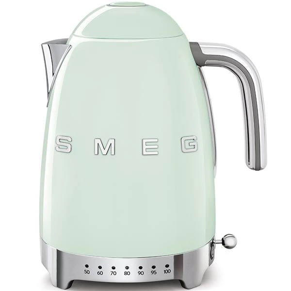 SMEG KLF04PGEU - Hervidor 1,7 Lt Años 50 2400W Ajuste Temperatura Color Verde Agua 1 SMEG KLF04PGEU - Hervidor 1,7 Lt Años 50 2400W Ajuste Temperatura Color Verde Agua