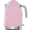 SMEG KLF04PKEU - Hervidor 1,7 Lt Años 50 2400W Ajuste Temperatura Color Rosa
