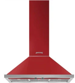 Smeg KPF9RD - Campana Decorativa De Pared 90 Cm Clase A+ Roja