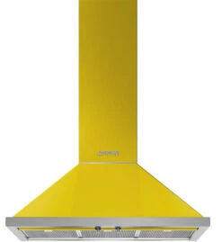 Smeg KPF9YW - Campana Decorativa De Pared 90 Cm Clase A+ Amarilla