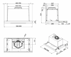Smeg KSET900XE - Campana Telescópica Acero Inox 90 Cm Clase B -Electrodomésticos Outlet Tienda smeg kset900xe campana telescopica acero inox 90 cm clase b 0059279 600px