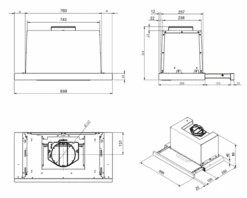 Smeg KSET900XE - Campana Telescópica Acero Inox 90 Cm Clase B -Electrodomésticos Outlet Tienda smeg kset900xe campana telescopica acero inox 90 cm clase b 0059280 600px