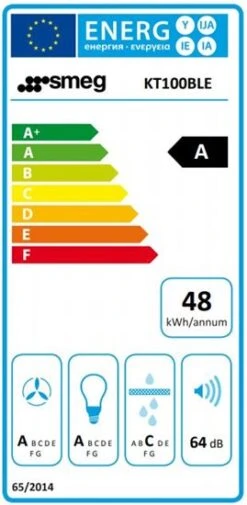 Smeg KT100BLE - Campana Decorativa De Pared 100 Cm Clase A Negra -Electrodomésticos Outlet Tienda smeg kt100ble campana decorativa de pared 100 cm clase a negra 0025868