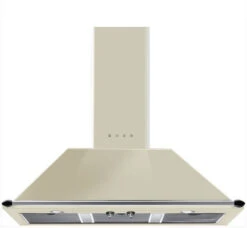 Smeg KT100PE - Campana Decorativa De Pared 100 Cm Clase A Crema