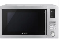 Smeg MOE25X - Microondas Libre Instalación 25 Litros Grill Acero Inoxidable
