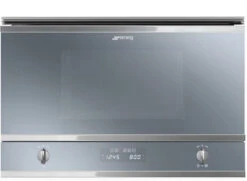 Smeg MP422S - Microondas Integrable 22 Litros Grill Silver Glass