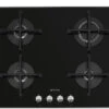 Smeg PV164N2 - Placa De Gas Natural 60 Cm 4 Fuegos Cristal Negro