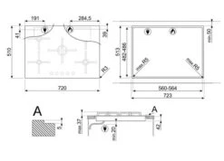 Smeg PV175S2 - Placa Gas Natural 72cm Biselado Cristal Antracita -Electrodomésticos Outlet Tienda smeg pv175s2 placa gas natural 72cm biselado cristal antracita 0044517 600px